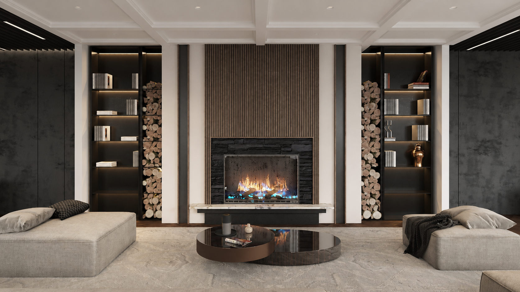 The design of the bar  130 m² in the hotel and restaurant complex of LLC "Ural cliff"