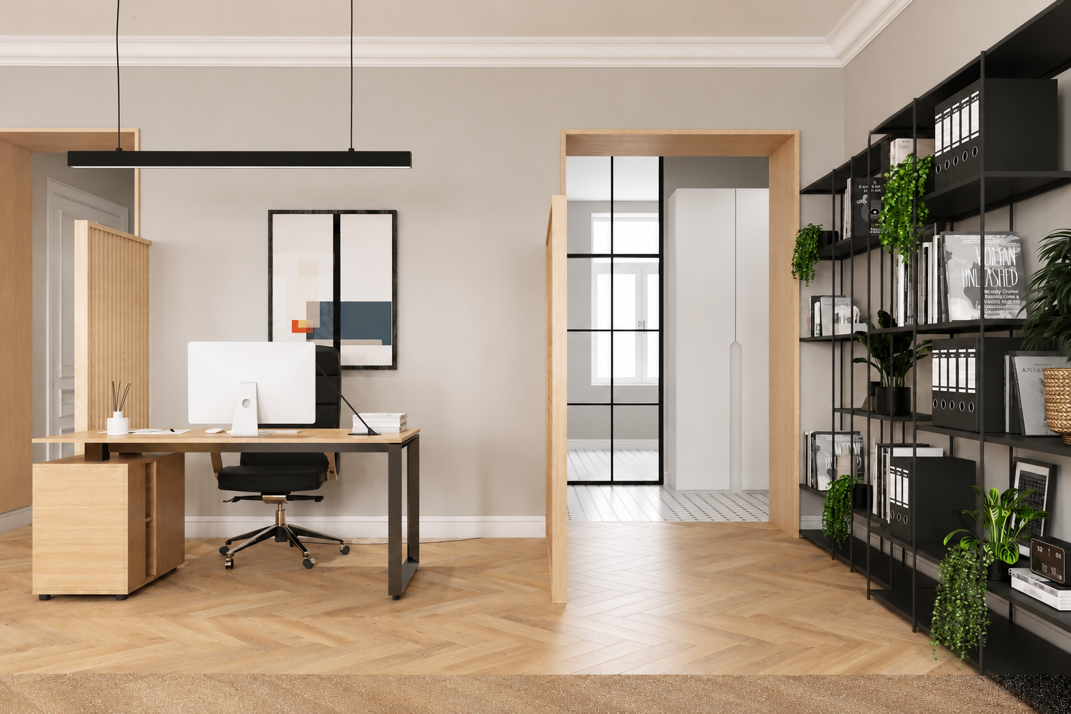 130m² office design for Group Star Production