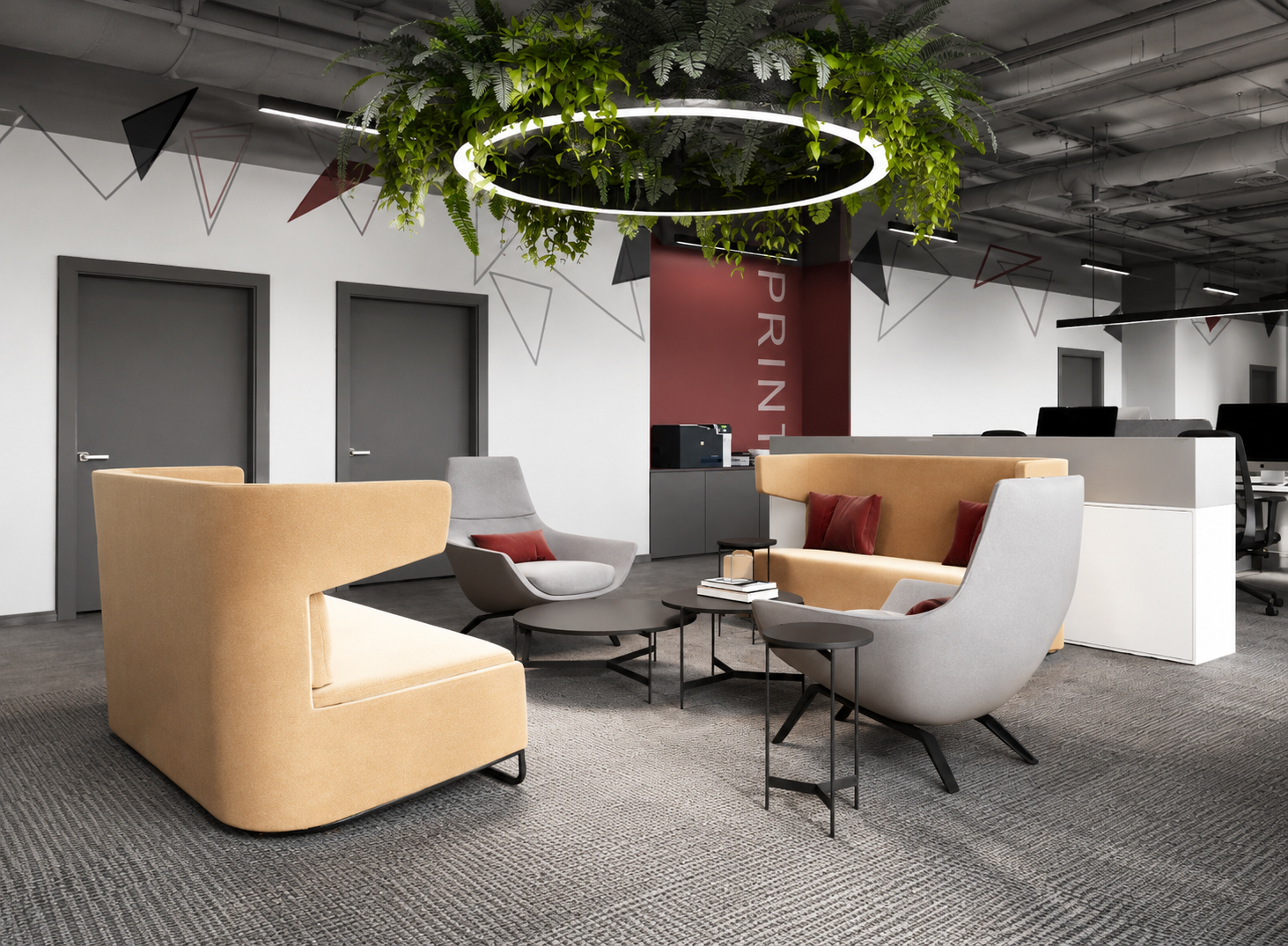 Дизайн офиса  400 м² для компании Comptek