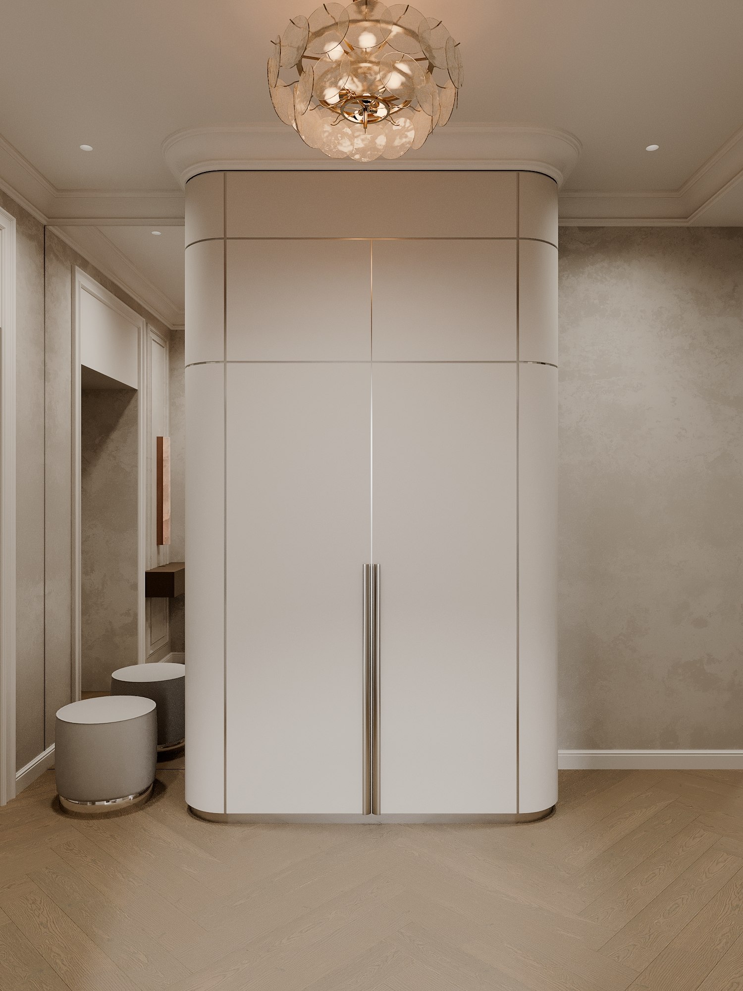 Apartment interior design in starom fonde 67m². Kutuzovskiy prospekt — Hallway