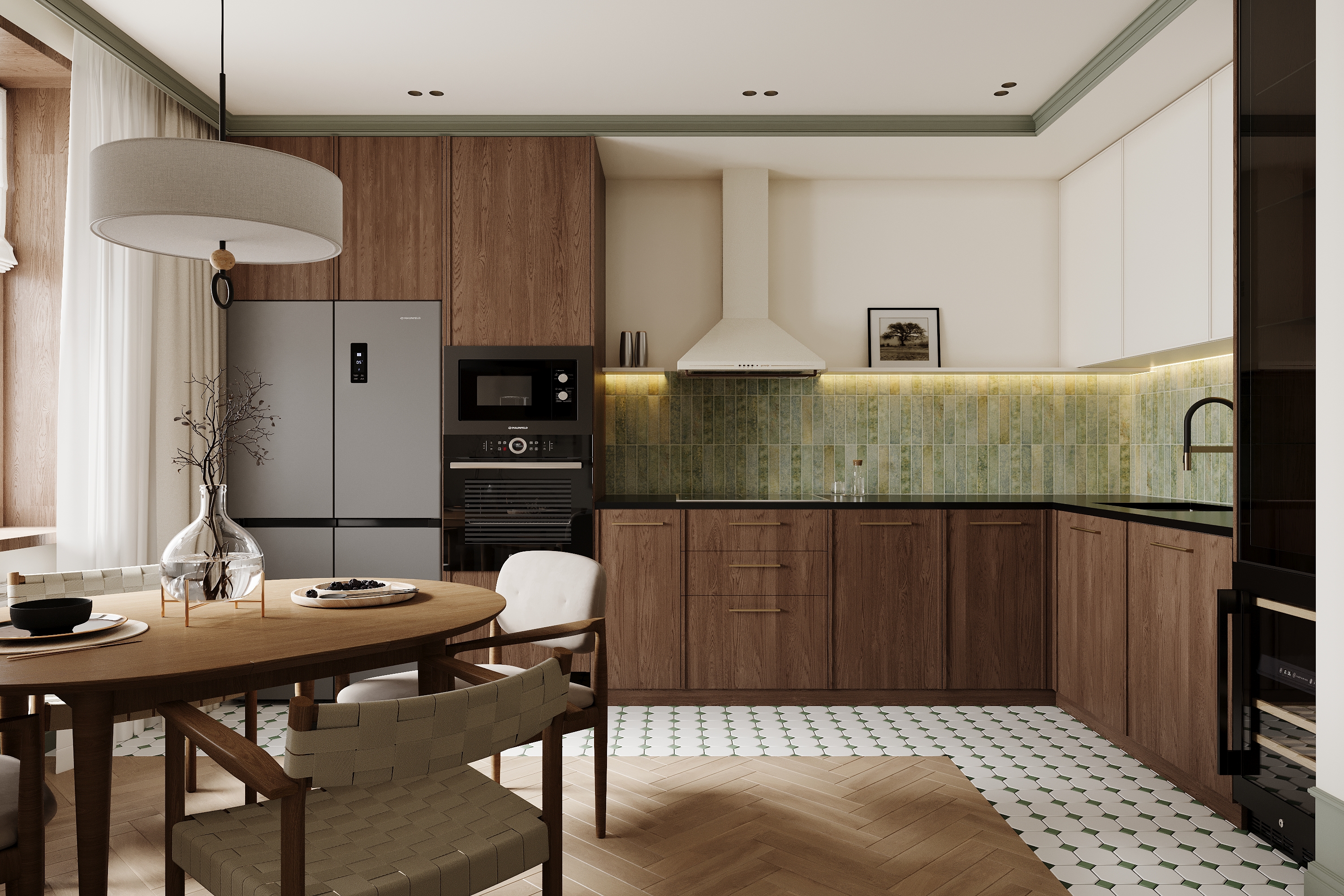 Apartment interior design 90 m² on maloy Filevskoy