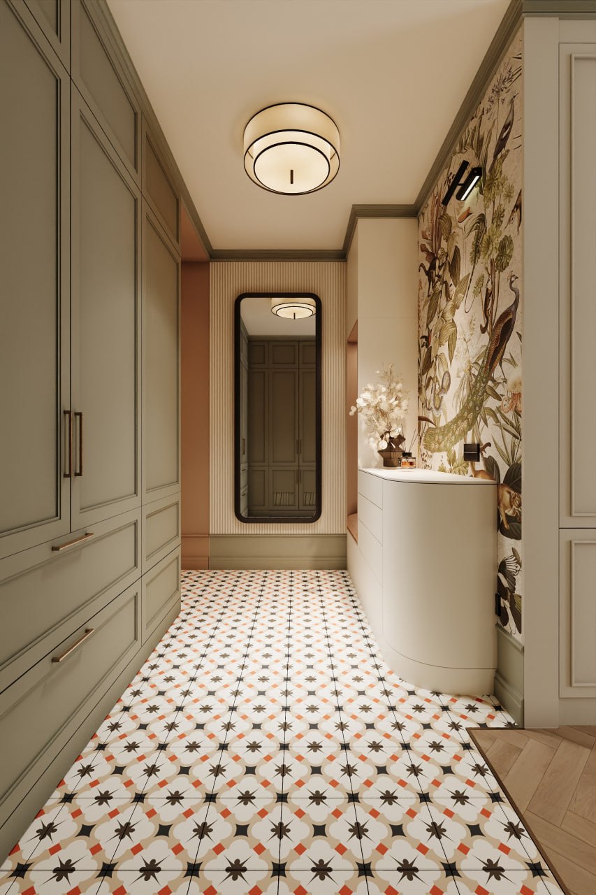 Apartment interior design 90 m² on maloy Filevskoy — Hallway