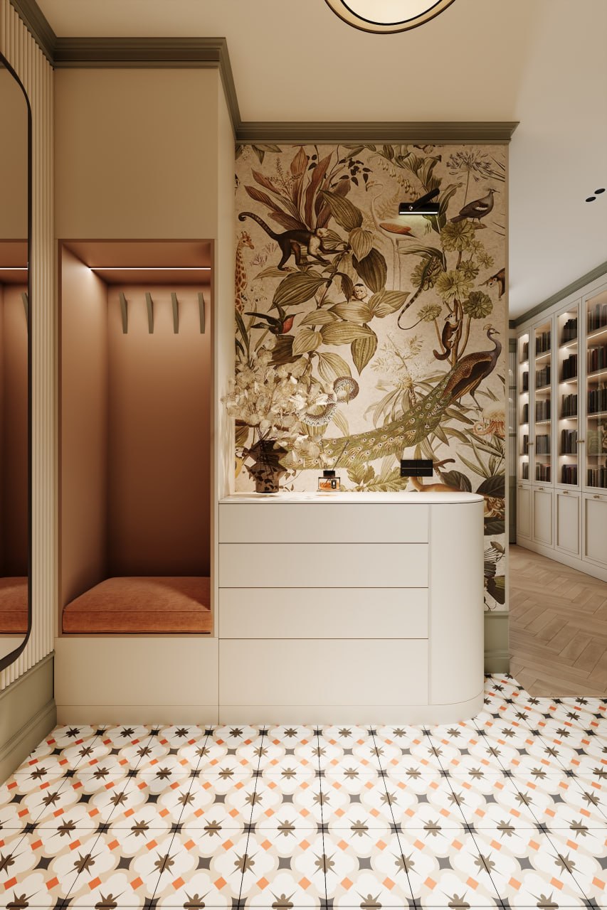 Apartment interior design 90 m² on maloy Filevskoy — Hallway