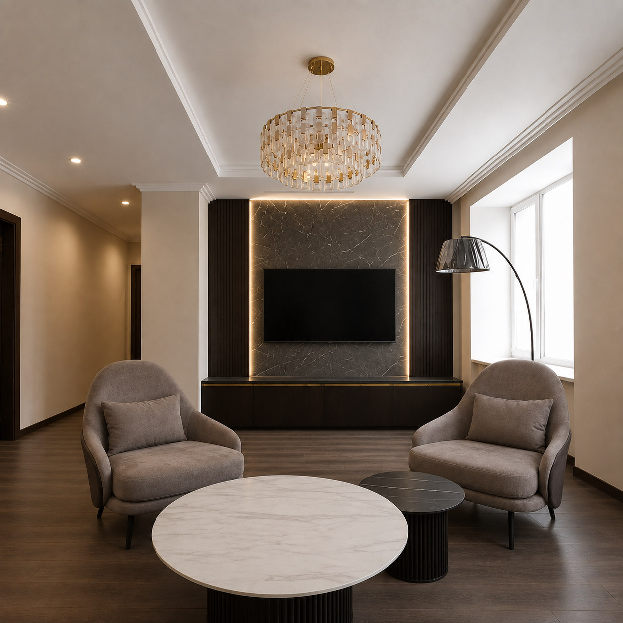 Room "Lux" in the hotel and restaurant complex of LLC "Ural Cliff" — Living room