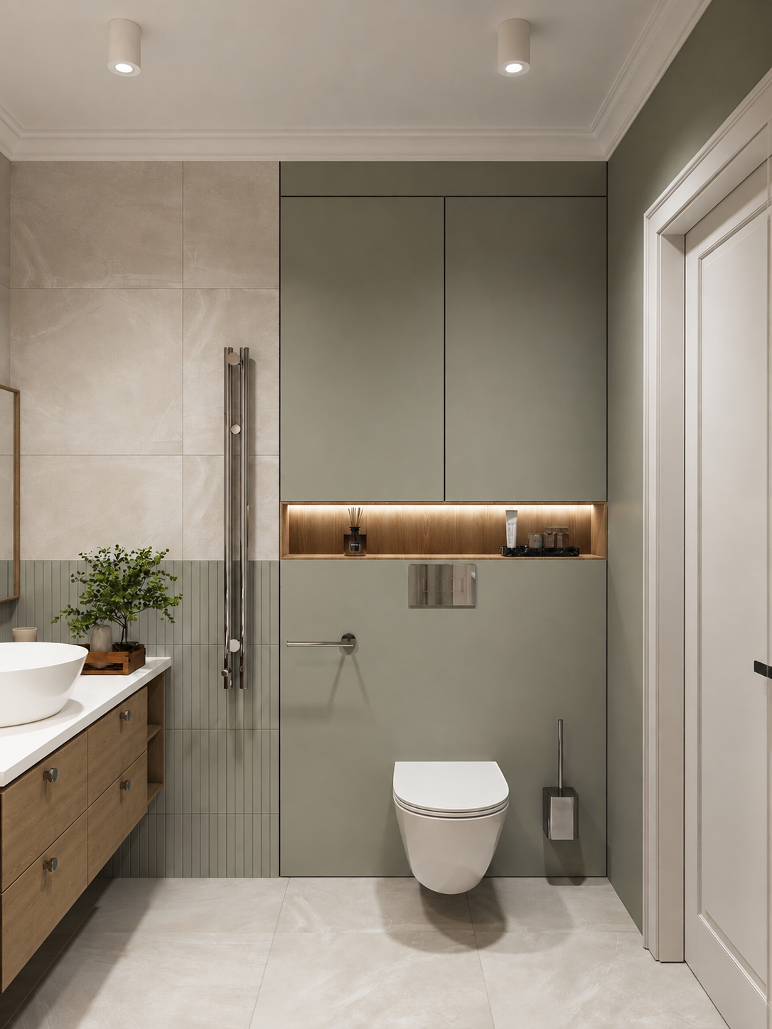Apartment design project 41 m² — Bathroom
