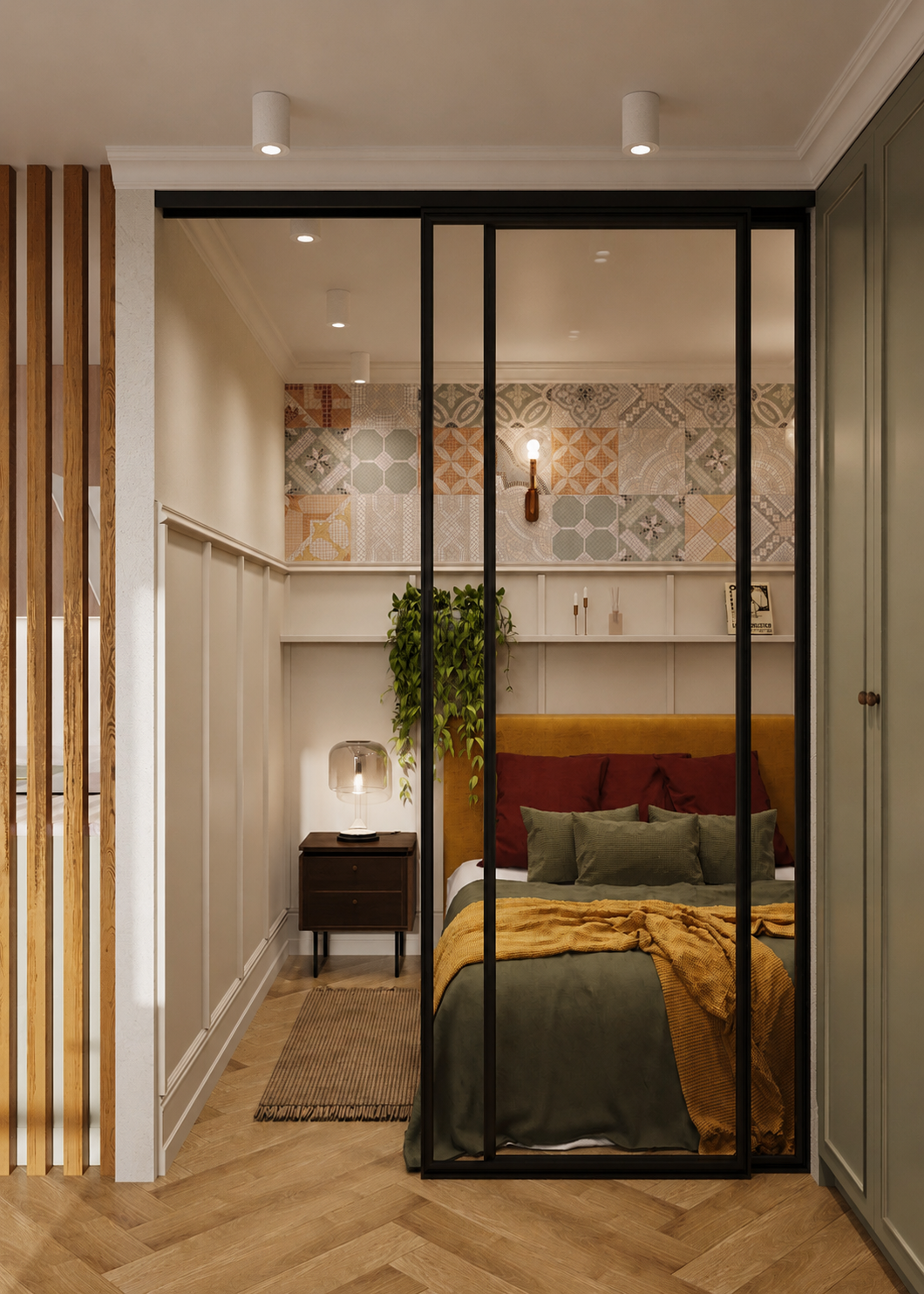 Apartment design project 41 m² — Bedroom