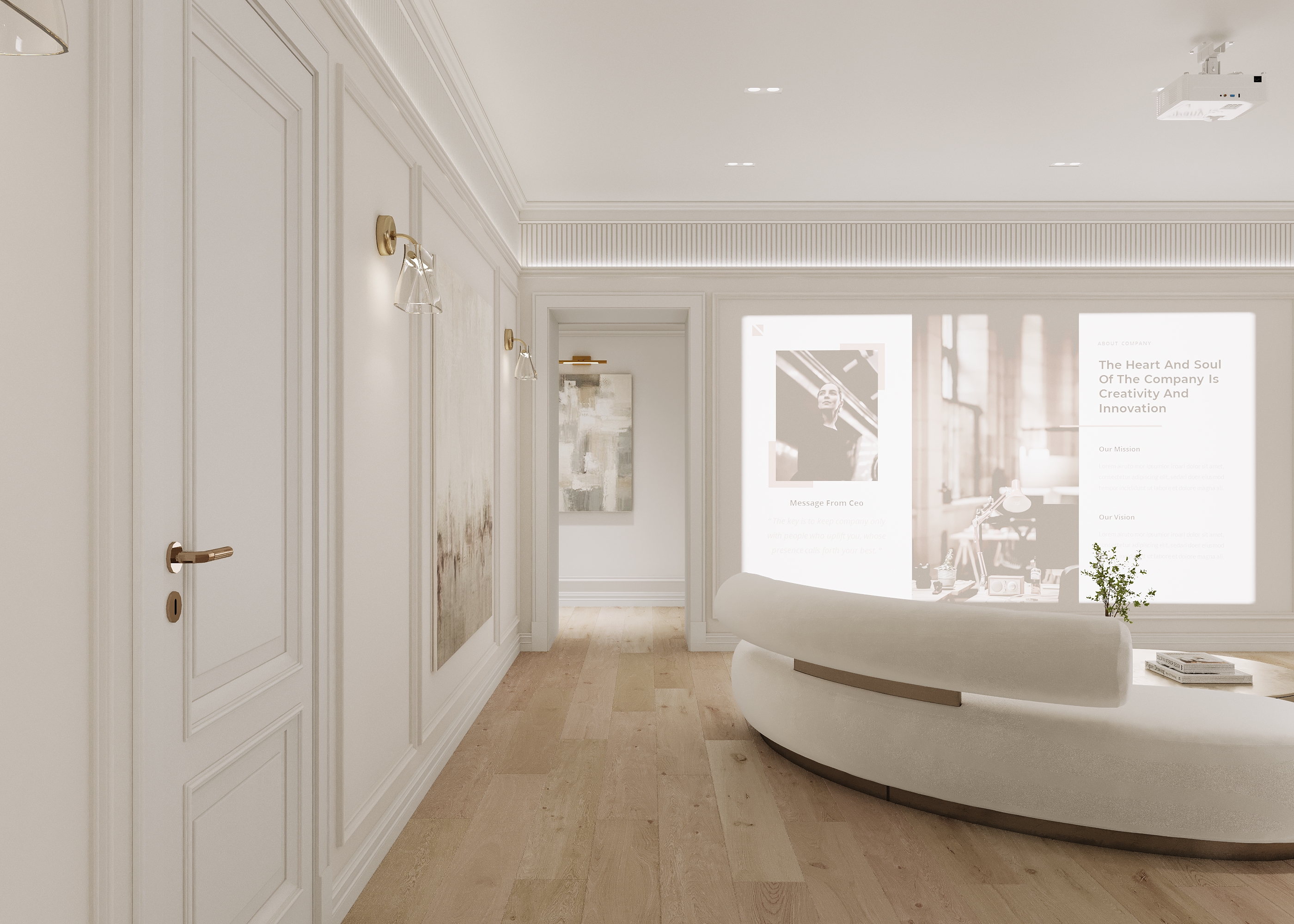 Дизайн офиса в особняке 1142 м².