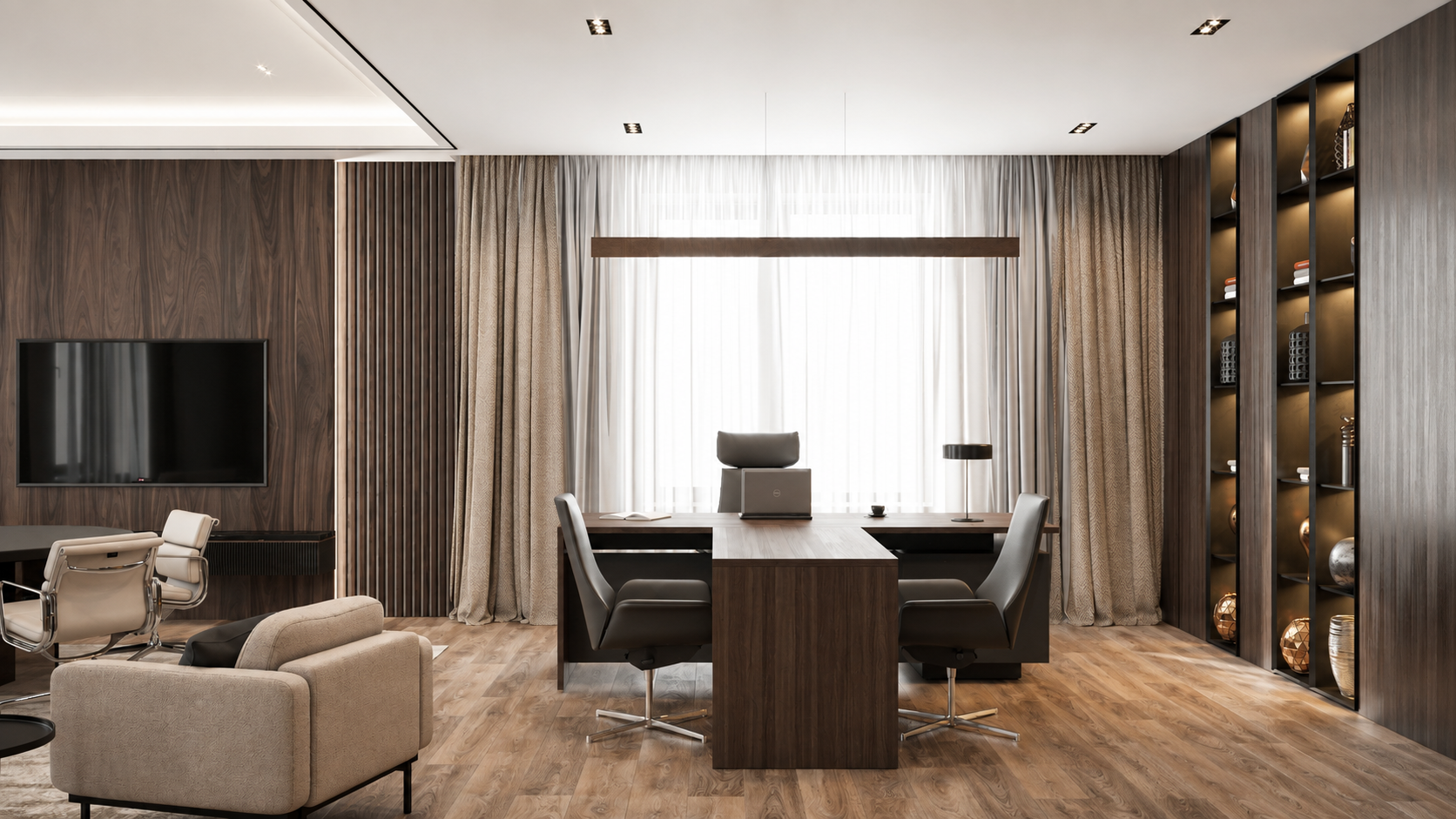 Office design project 415 m² in Murmansk