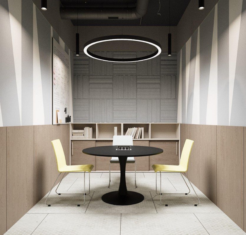 Office design project 6000 m² for IEK — Meeting room for 4 people