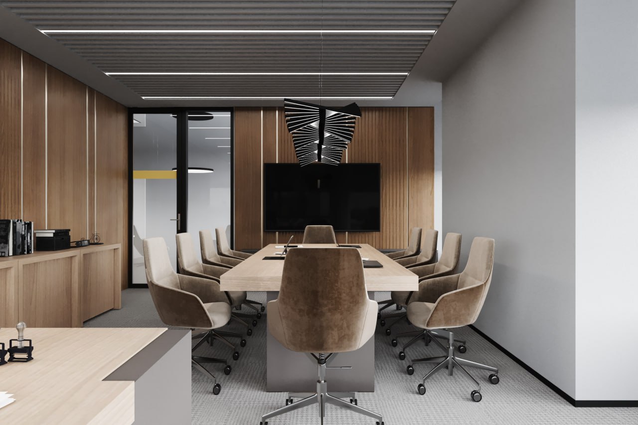 Office design project 6000 m² for IEK — Director's office
