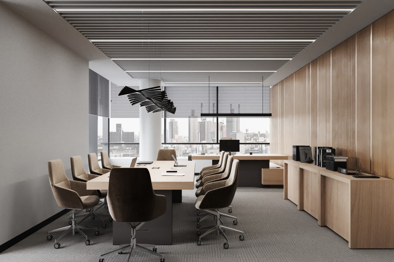 Office design project 6000 m² for IEK — Director's office