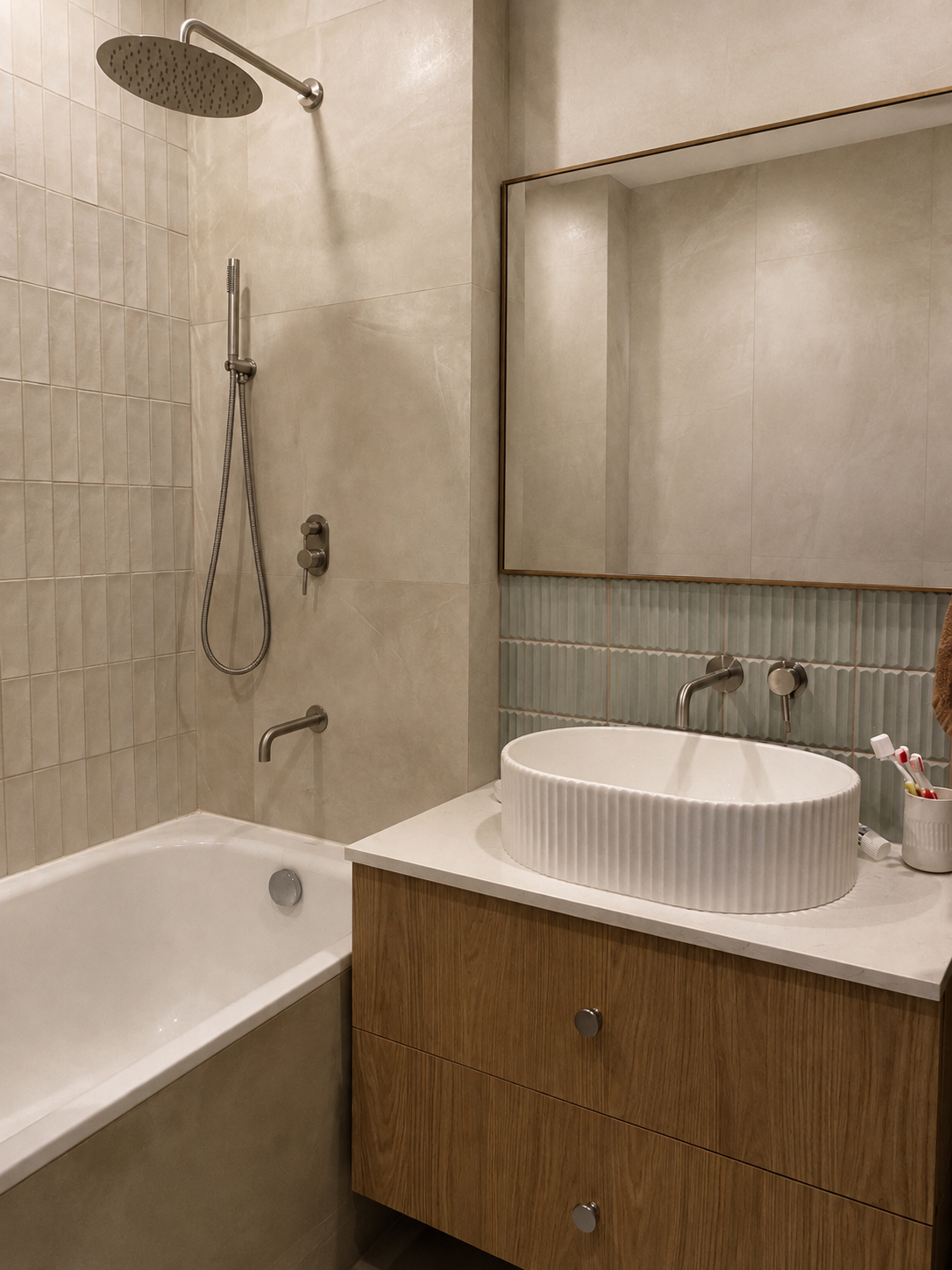 Apartment design project 41 m² — Bathroom