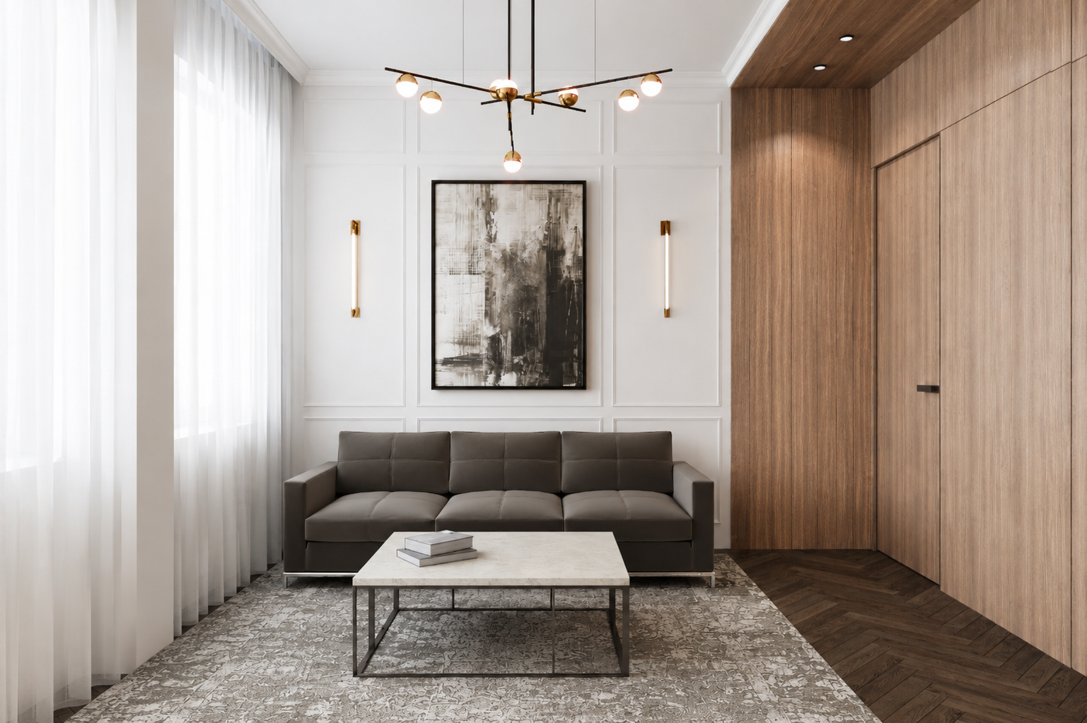 Дизайн офиса в историческом здание 200 м²