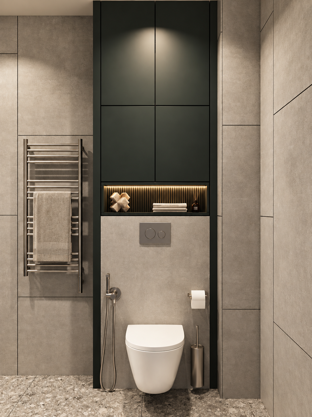 Design project Taun Khausa 120 m² — Bathroom